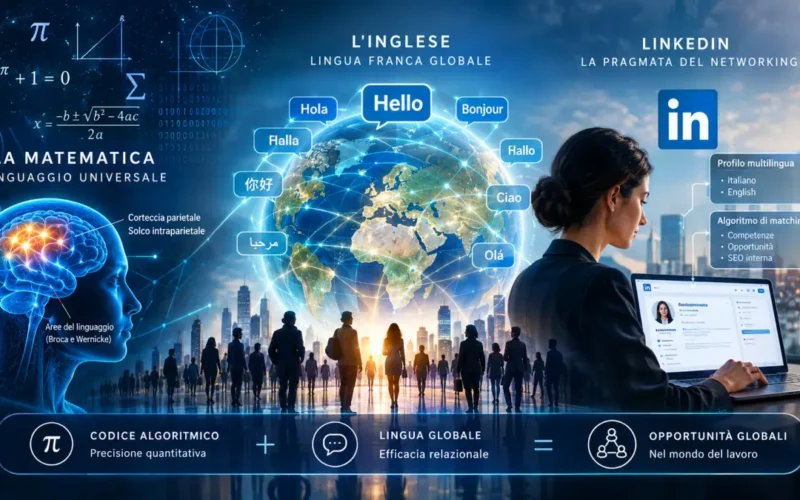 Matematica come linguaggio universale, inglese globale e networking su LinkedIn
