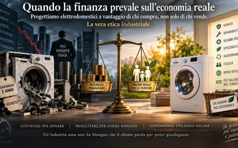Finanza ed economia reale a confronto nella progettazione di elettrodomestici