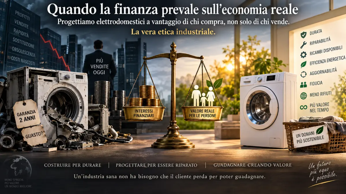 Finanza ed economia reale a confronto nella progettazione di elettrodomestici