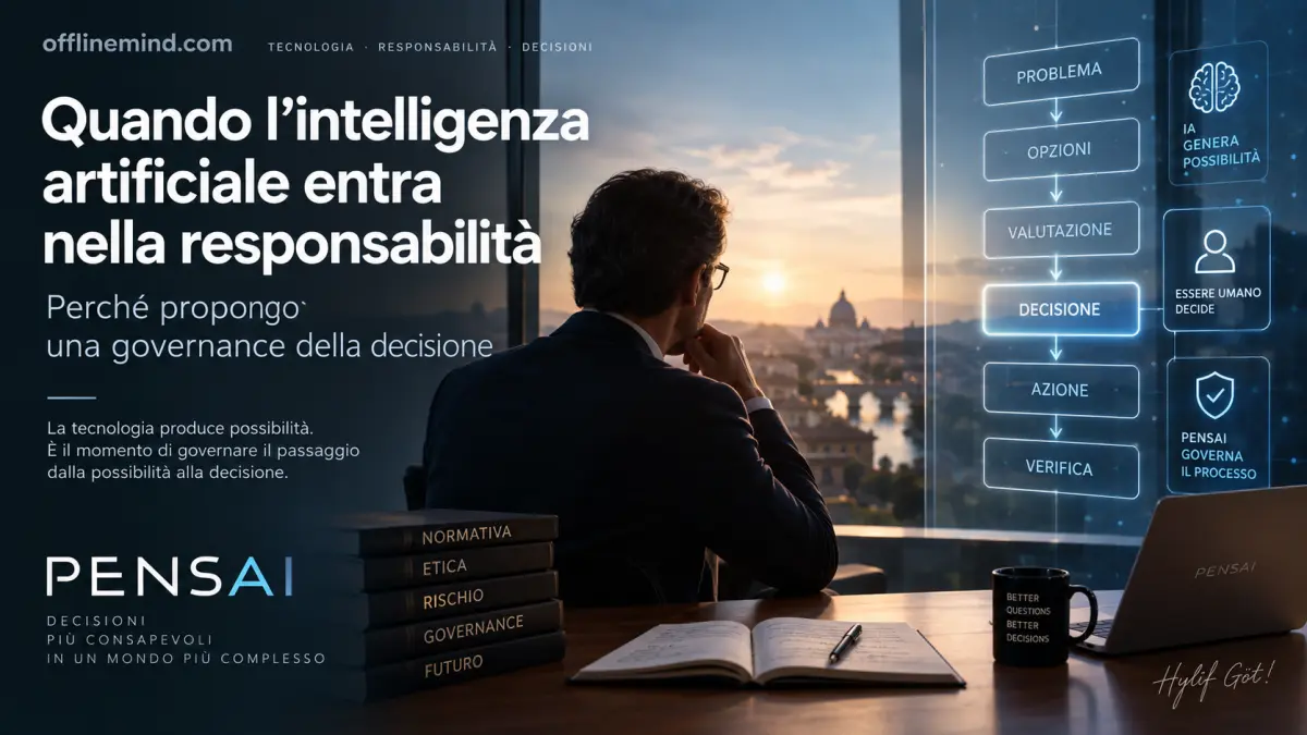 Governance dell’intelligenza artificiale e processo decisionale PENSAI