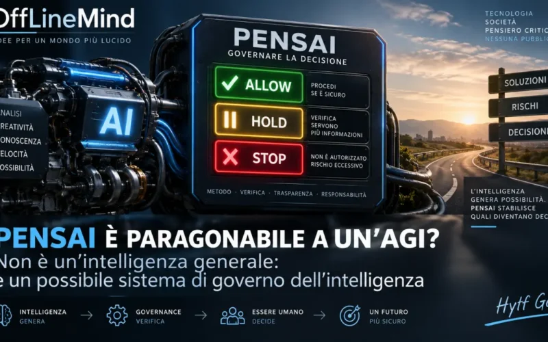 PENSAI governa il processo decisionale dell’intelligenza artificiale attraverso verifica, ALLOW, HOLD e STOP.