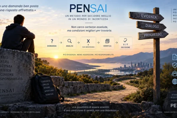 PENSAI e Modalità X: percorso dalla domanda alla verifica e alla decisione responsabile