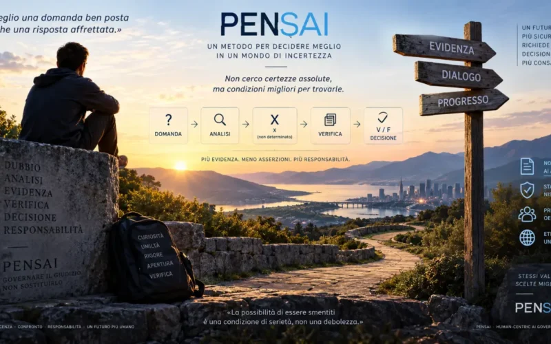 PENSAI e Modalità X: percorso dalla domanda alla verifica e alla decisione responsabile