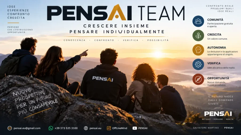 PENSAI TEAM, comunità di confronto e crescita individuale