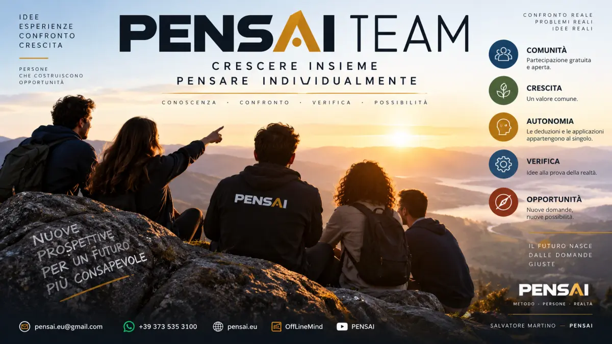 PENSAI TEAM, comunità di confronto e crescita individuale