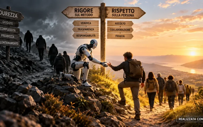 Rigore sul metodo e rispetto sulla persona in un percorso tra uomo e intelligenza artificiale