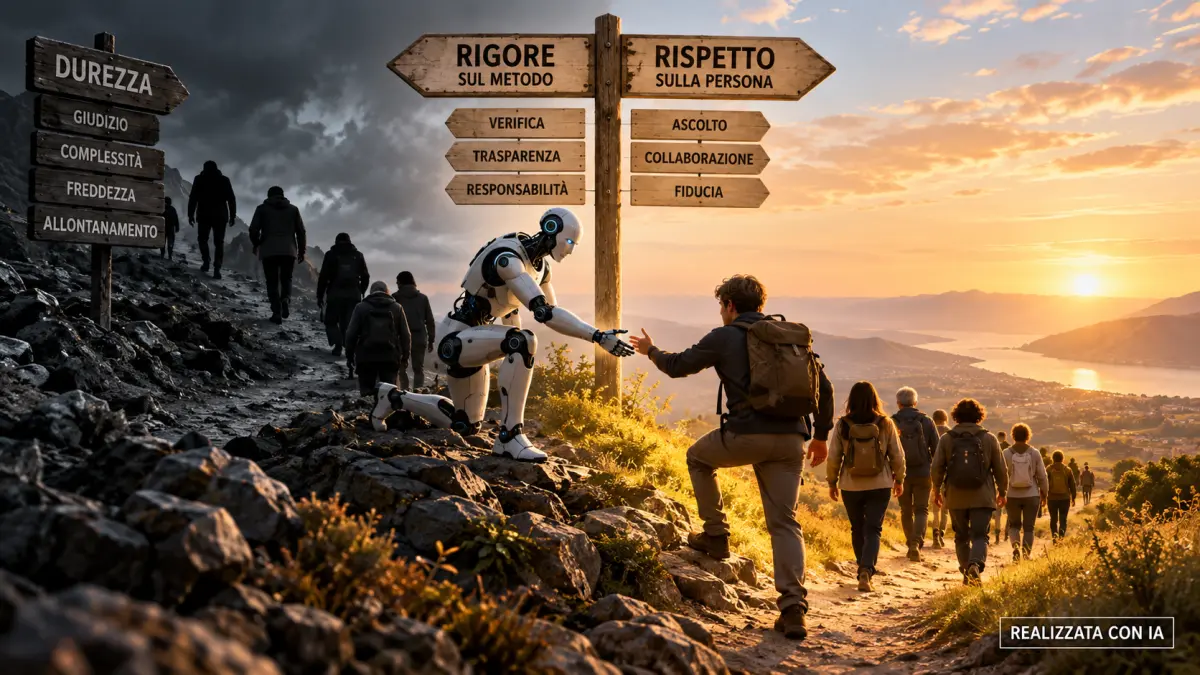 Rigore sul metodo e rispetto sulla persona in un percorso tra uomo e intelligenza artificiale