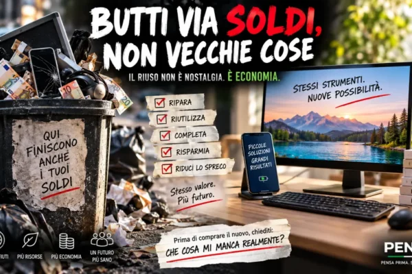 Riuso tecnologico e risparmio con smartphone, monitor e computer recuperati