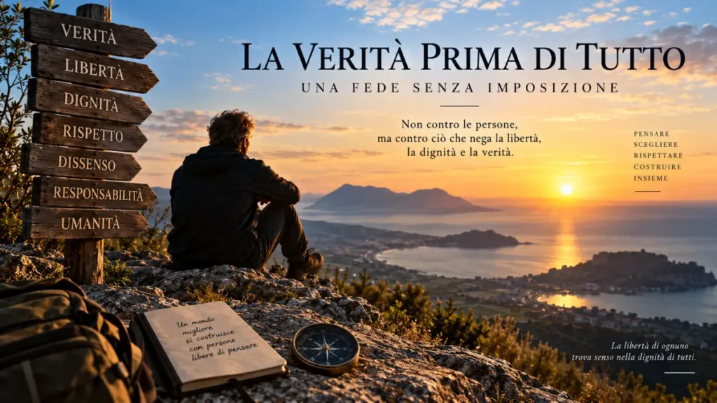 La verità prima di tutto, libertà e dignità umana senza imposizione