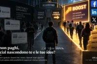Se non paghi, i social nascondono te e le tue idee: algoritmo, visibilità organica e pubblicità