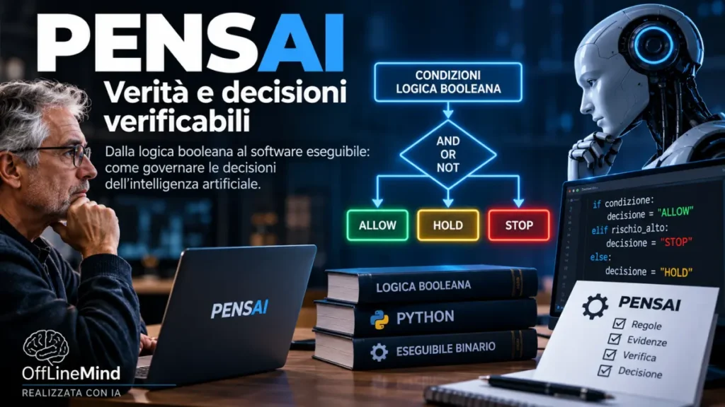 PENSAI, logica booleana e verifica delle decisioni dell’intelligenza artificiale.