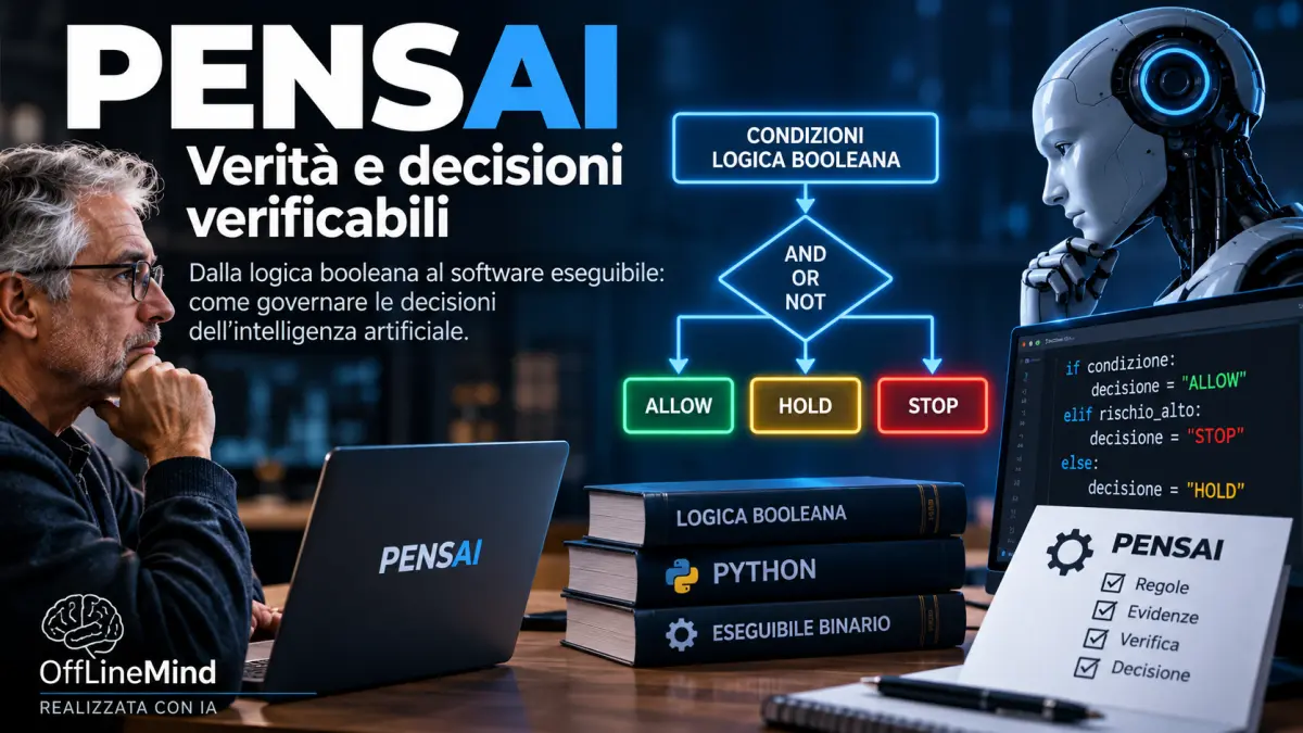 PENSAI, logica booleana e verifica delle decisioni dell’intelligenza artificiale.
