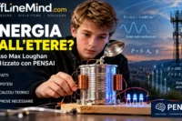 Dispositivo artigianale per la raccolta di energia ambientale, illustrato a scopo divulgativo.