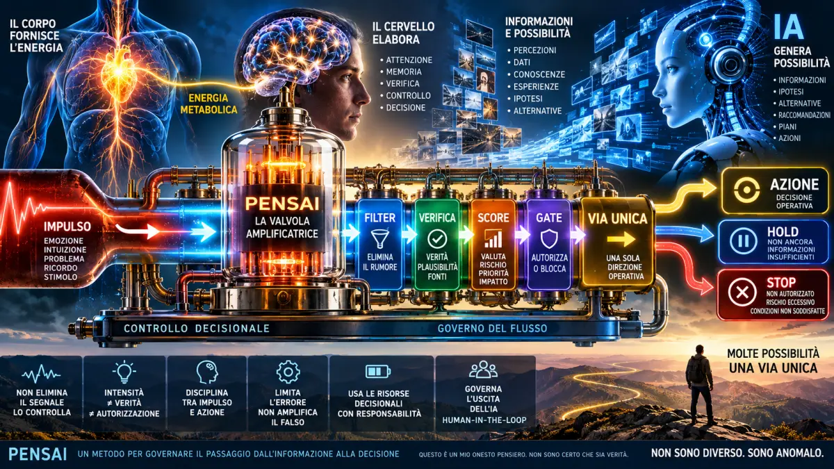 PENSAI come valvola amplificatrice tra cervello, informazione e intelligenza artificiale