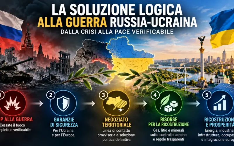 La soluzione logica alla guerra Russia-Ucraina: cessate il fuoco, garanzie di sicurezza, negoziato e ricostruzione