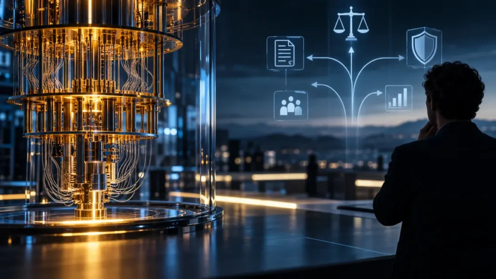 Computer quantistico e interfaccia di governance decisionale: il ruolo del controllo umano e della responsabilità nelle scelte tecnologiche. REALIZZATA CON IA