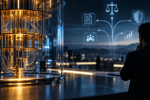 Computer quantistico e interfaccia di governance decisionale: il ruolo del controllo umano e della responsabilità nelle scelte tecnologiche. REALIZZATA CON IA