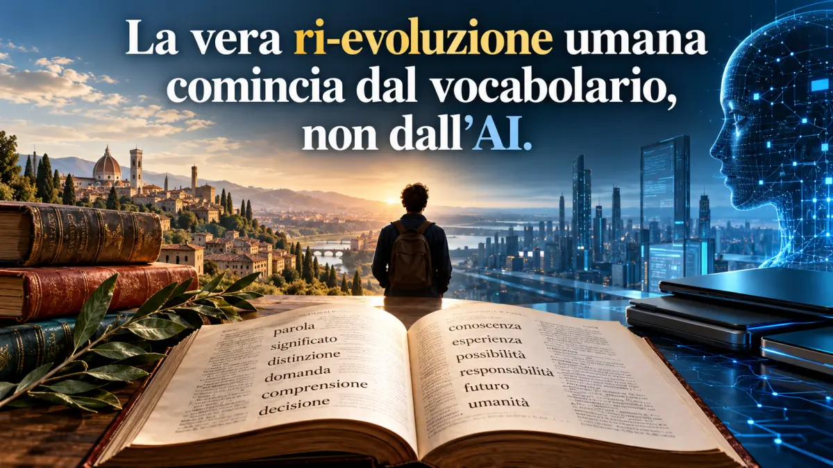La vera ri-evoluzione umana tra vocabolario, conoscenza e intelligenza artificiale